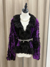 Vintage double-sided knit genuine fur coat