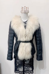 Vintage Black Genuine Fur Coat