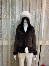 Vintage Dark Brown Genuine Fur Coat