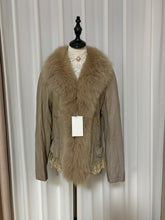 Vintage genuine fur and leather jacket