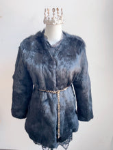 Vintage Black Genuine Fur Coat