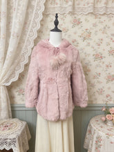 Vintage Pink Genuine Fur Coat