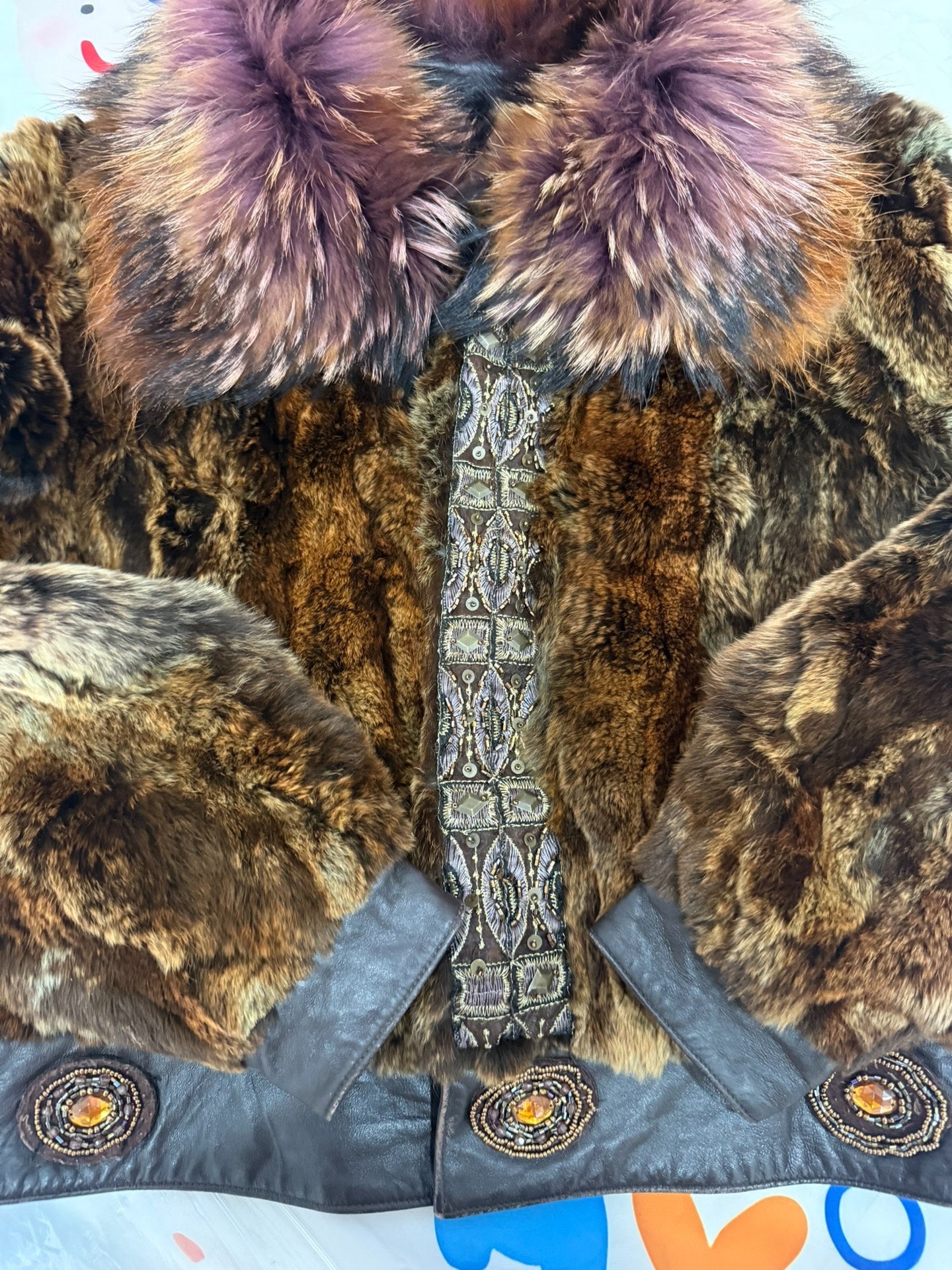 Vintage-style fur coat