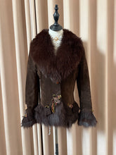 Vintage dark brown fur coat