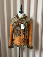 Vintage genuine fur and leather coat