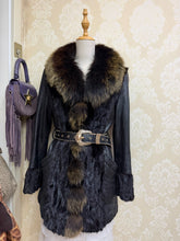 Vintage Black Genuine Fur Coat