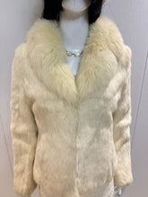 Vintage off-white fur coat