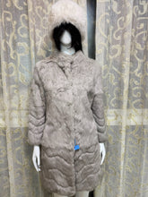 Vintage Grey Genuine Fur Coat