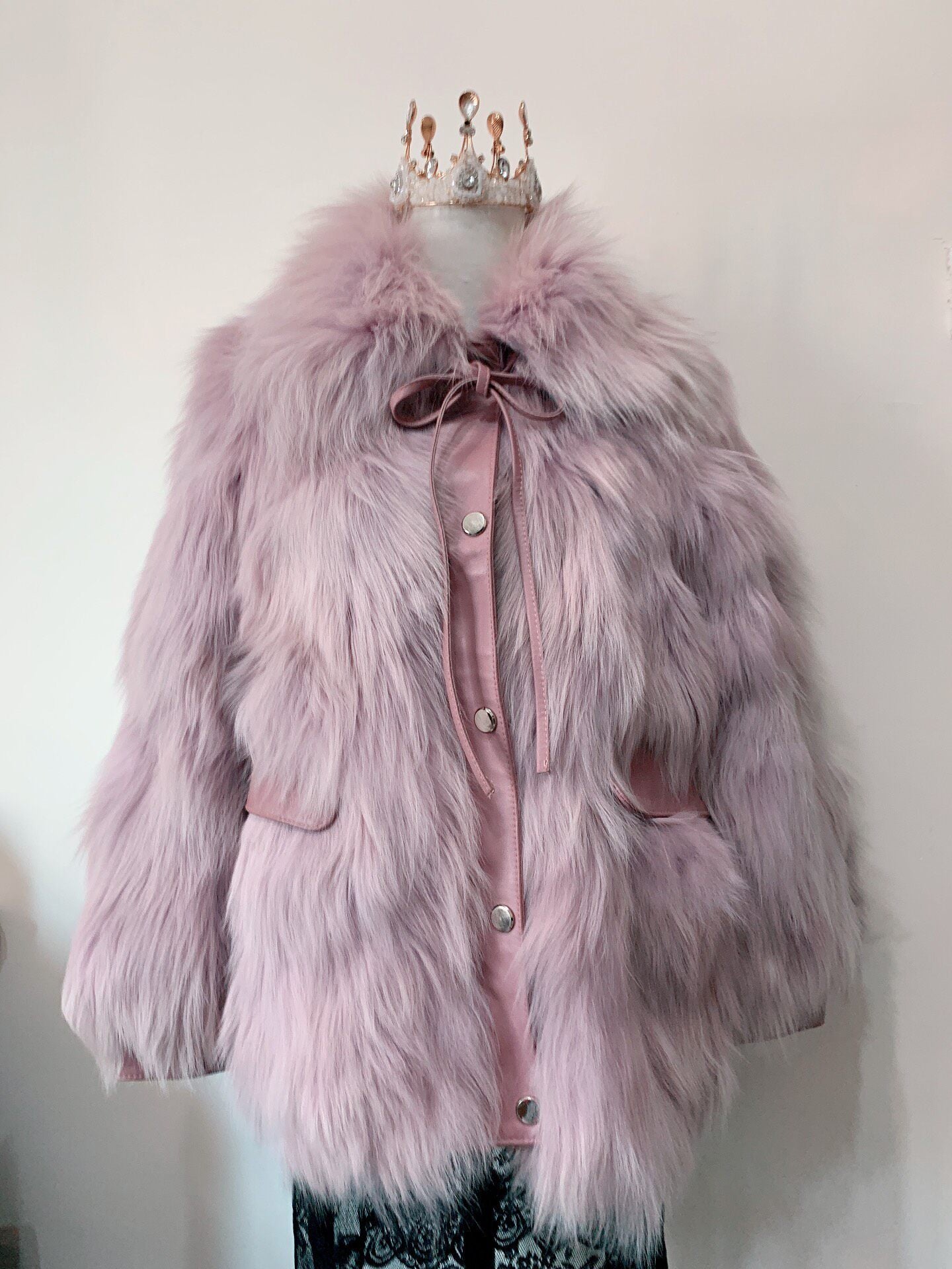 Vintage Purple Fur Coat