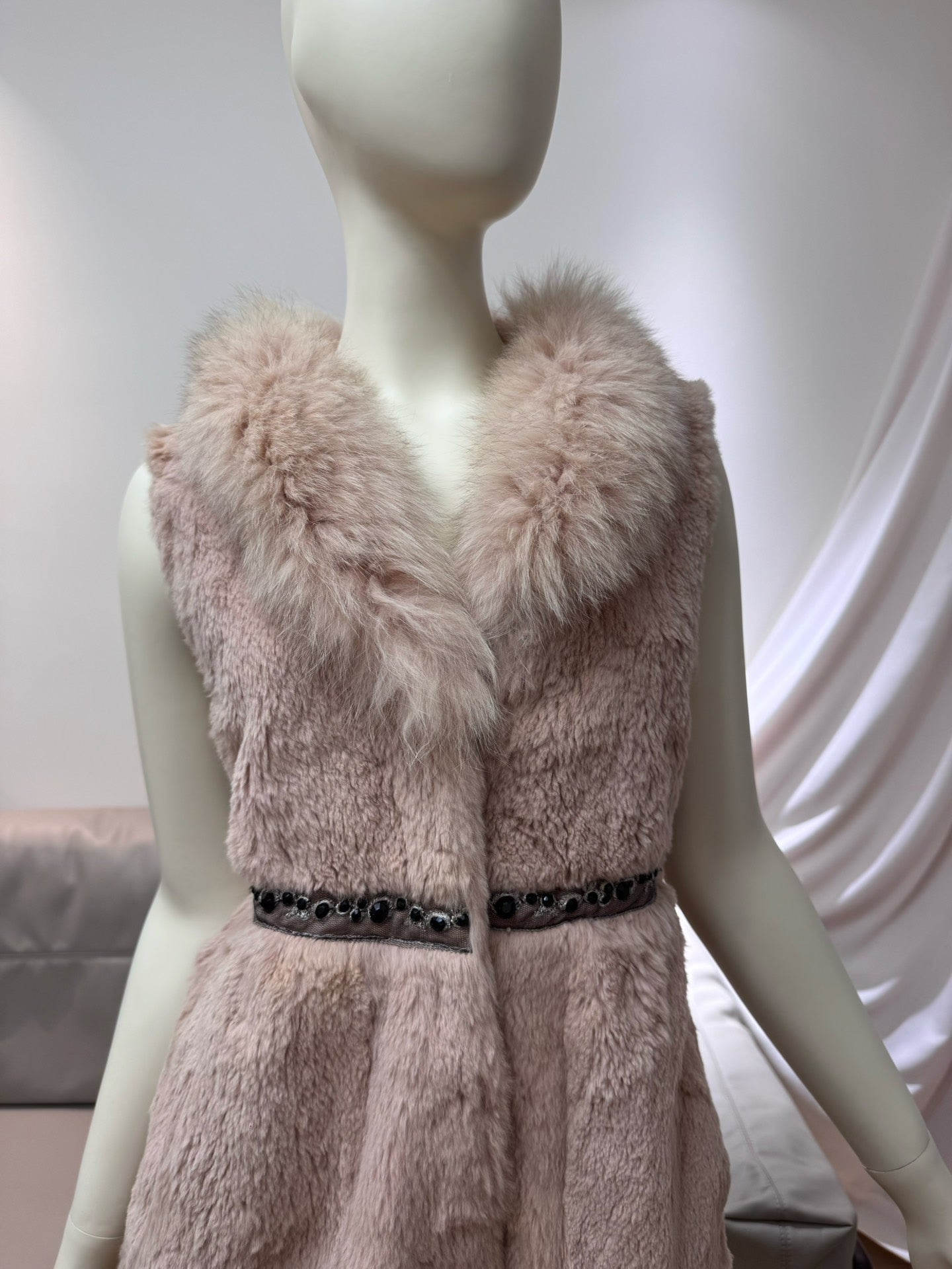 Vintage genuine fur vest