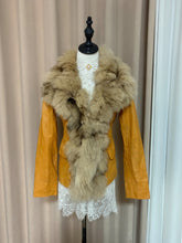 Vintage real fur-collar coat