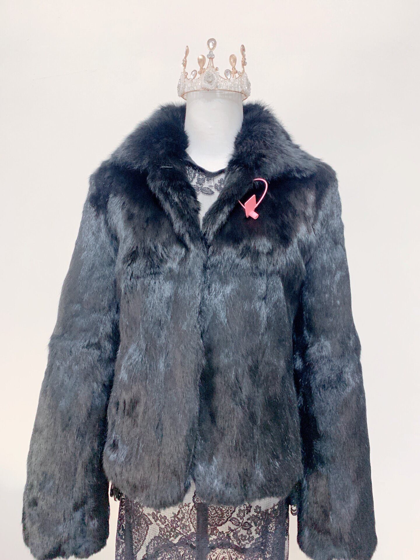 Vintage Black Fur Coat