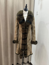 Vintage long real fur coat