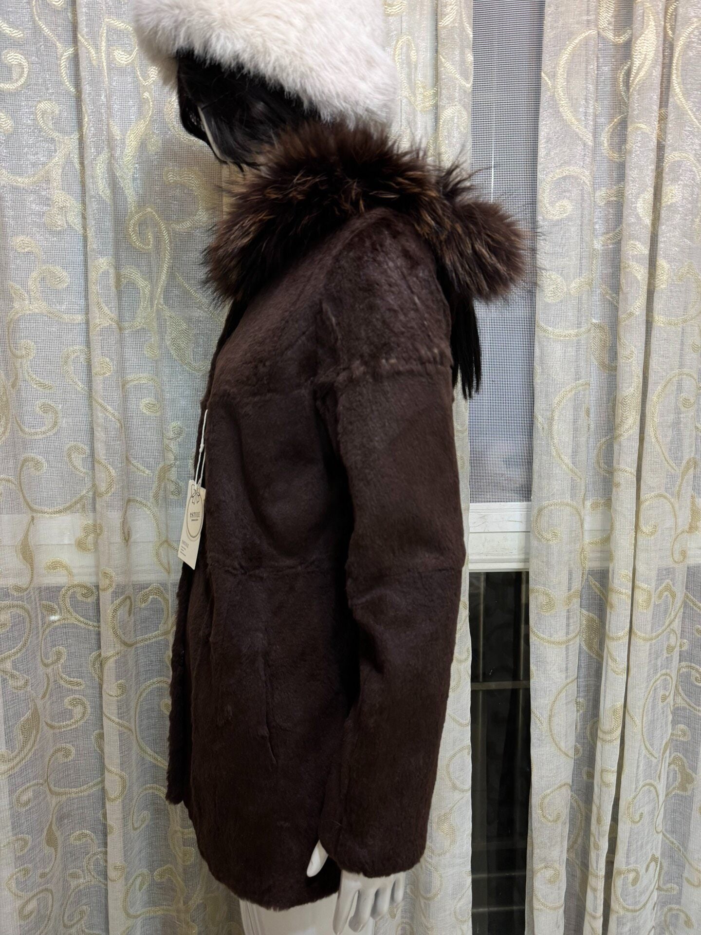 Vintage Dark Brown Genuine Fur Coat
