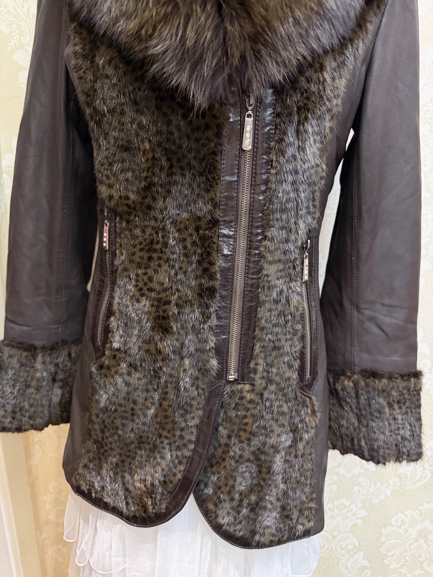 Vintage Brown Genuine Fur Coat
