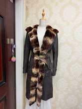 Vintage Black Genuine Fur Coat