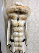 Vintage White Genuine Fur Coat