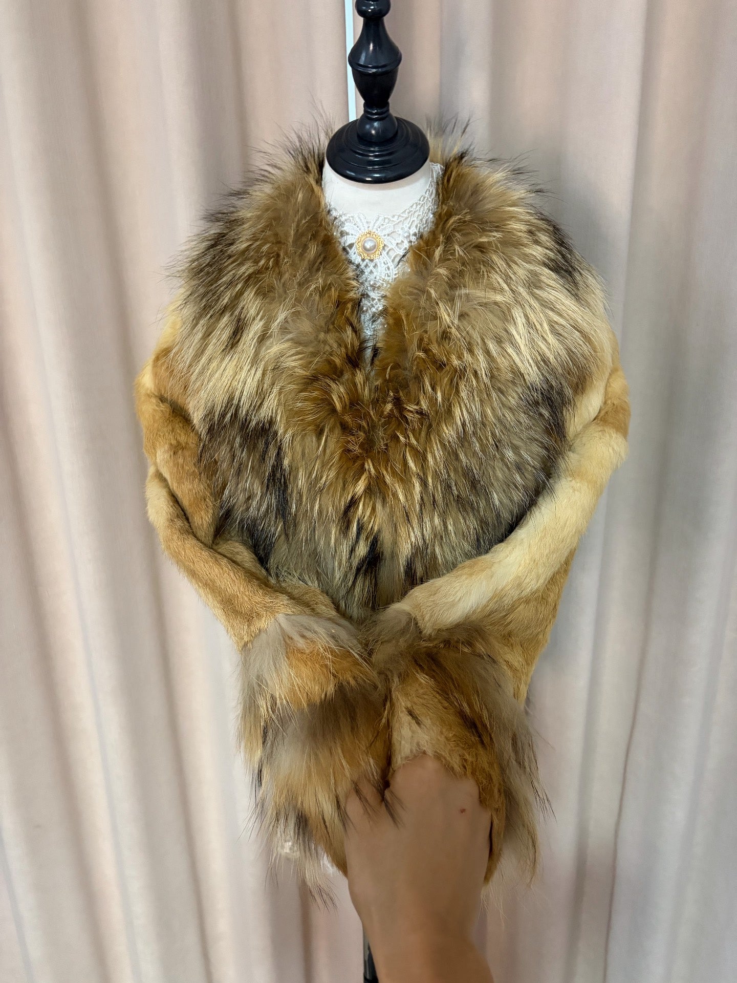Vintage real fur coat