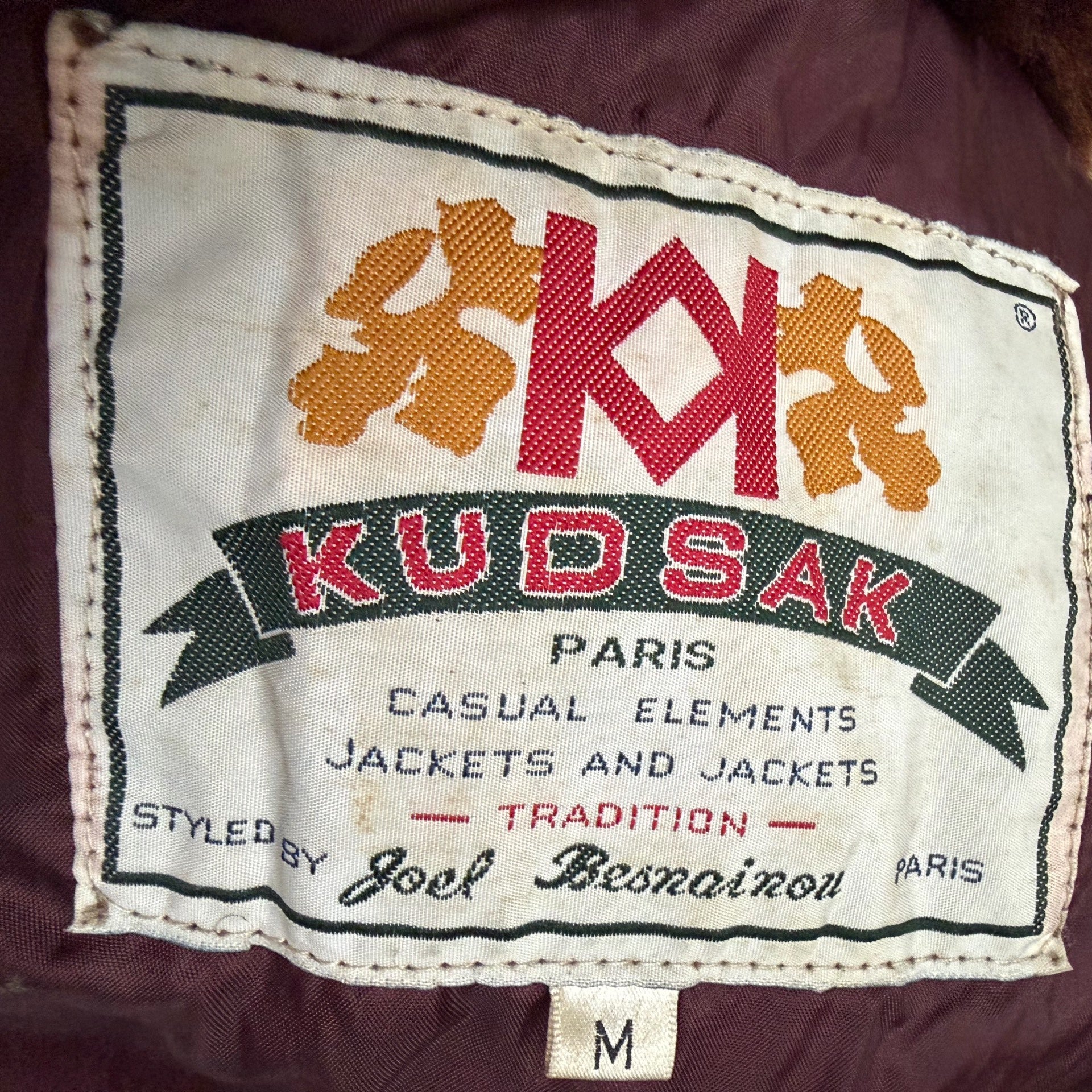 Vintage Burgundy Genuine Fur Coat