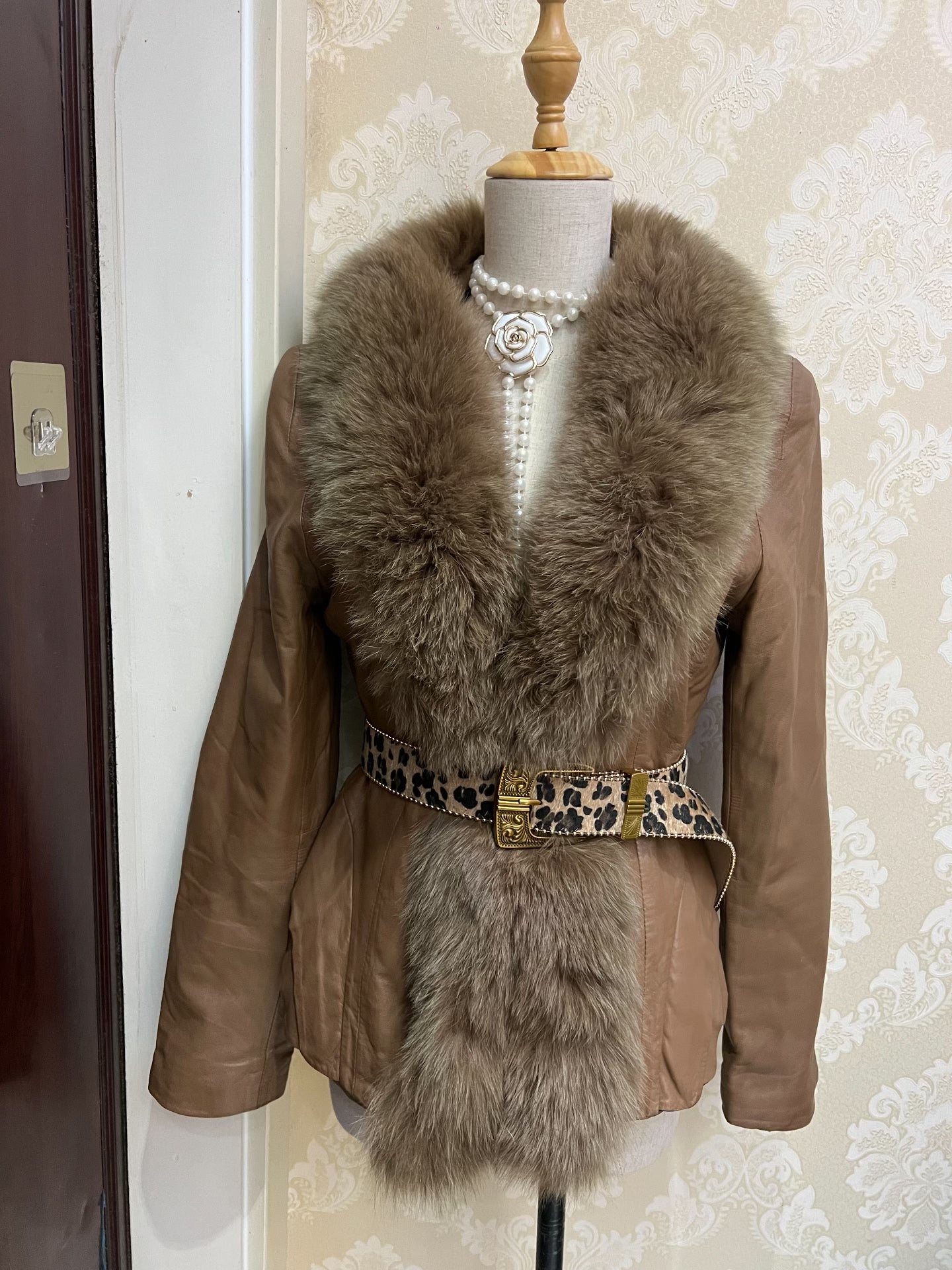 Vintage Brown Genuine Fur Coat