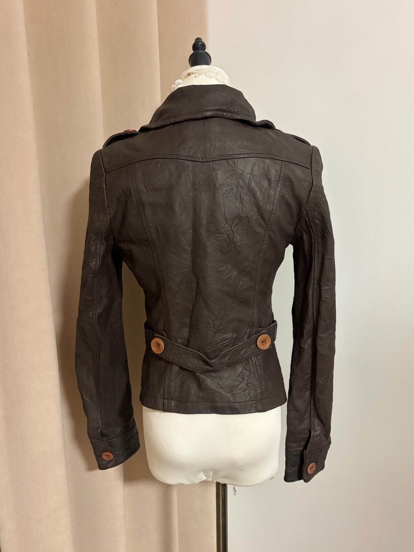 Vintage sheepskin leather jacket