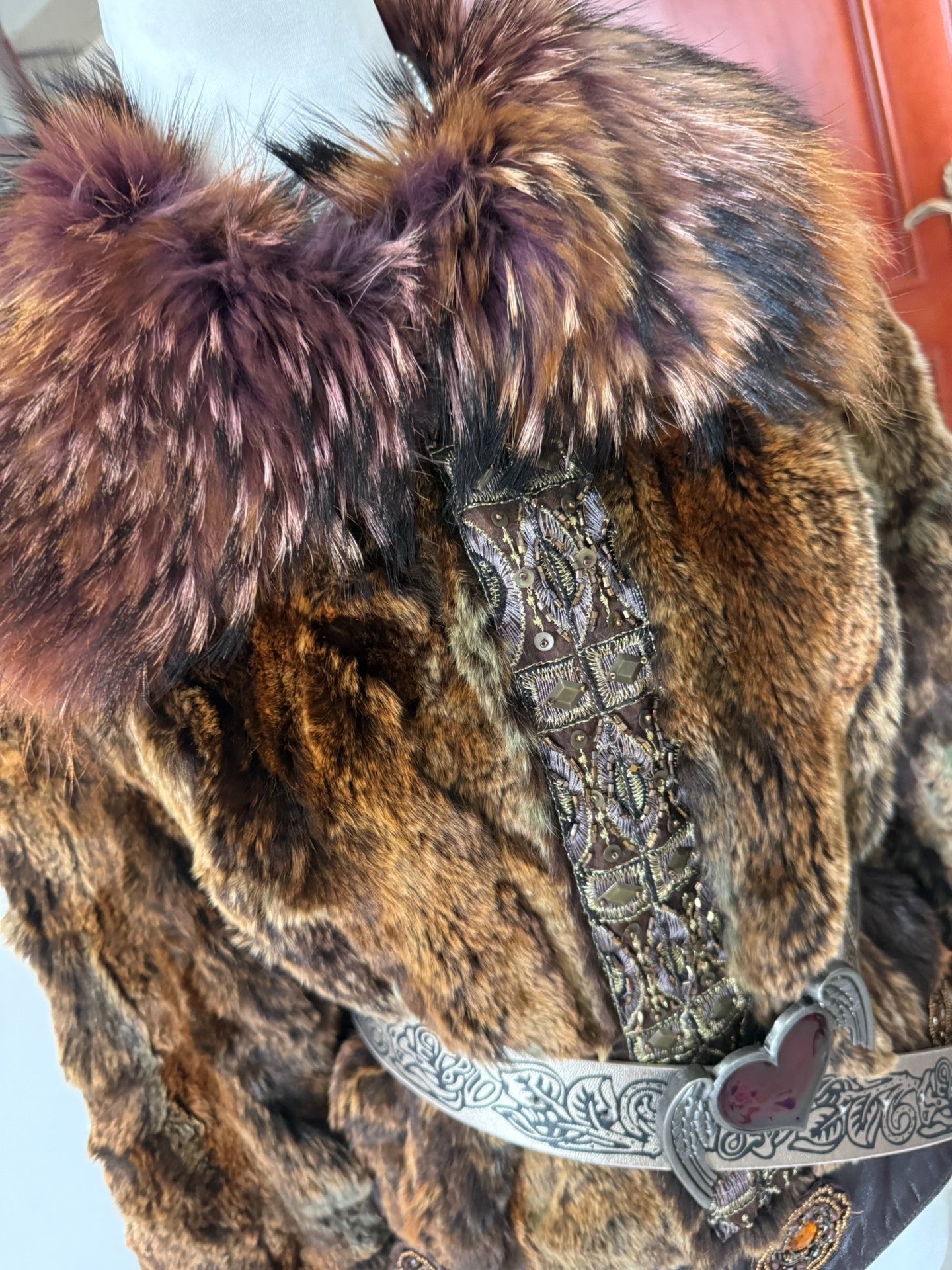 Vintage-style fur coat