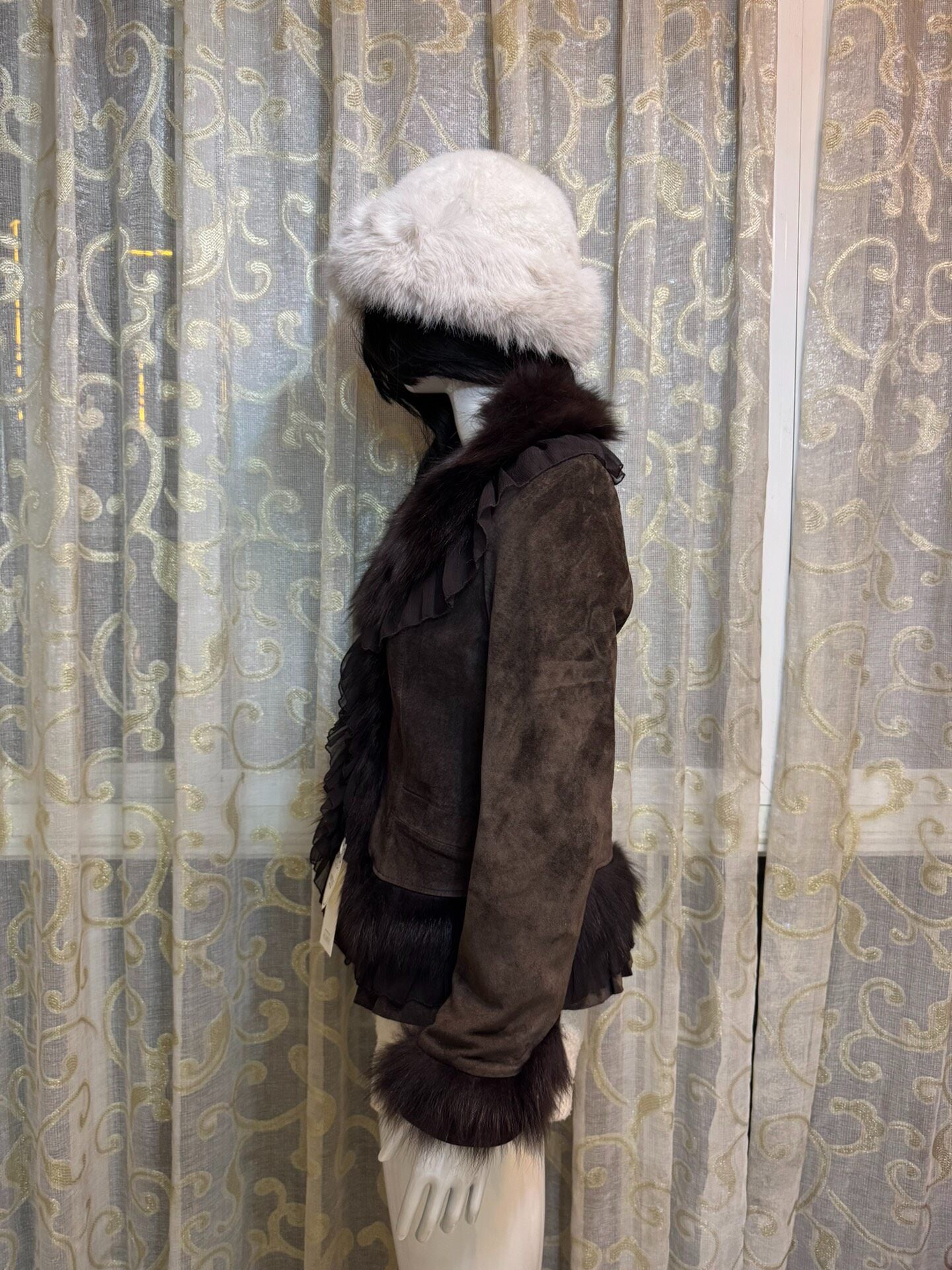 Vintage Dark Brown Genuine Fur Coat