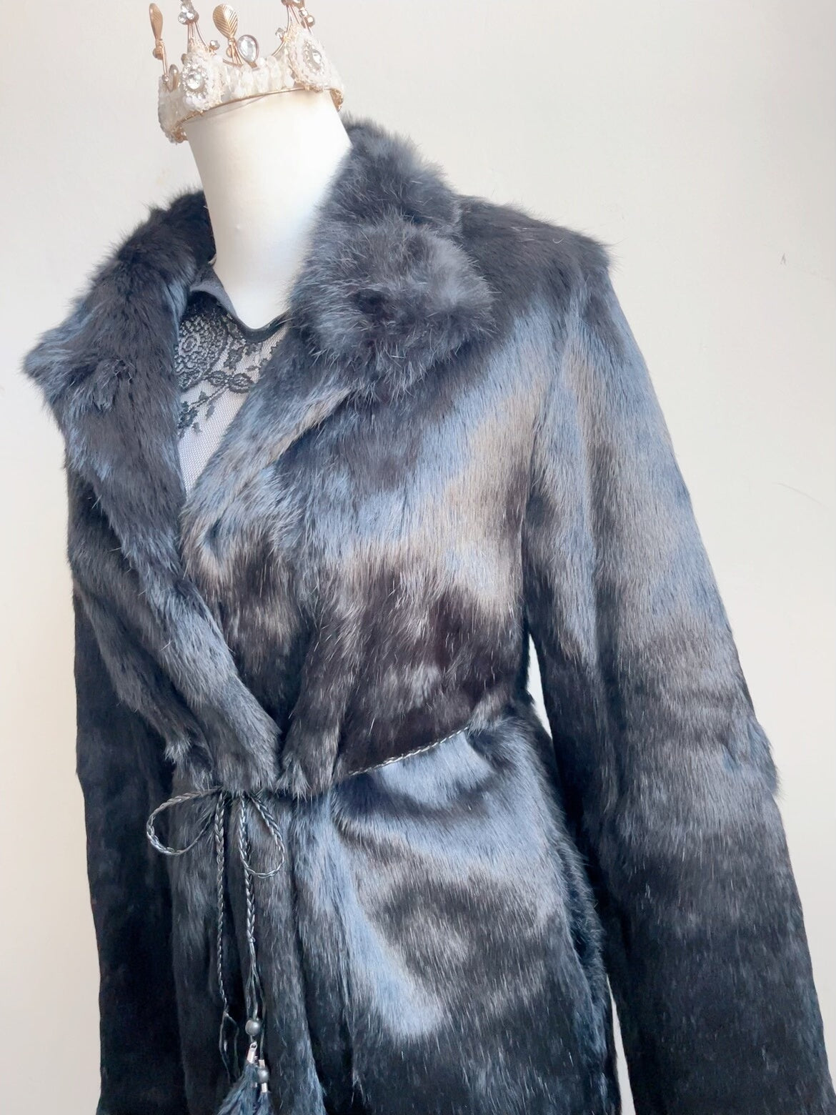 Vintage Black Fur Coat
