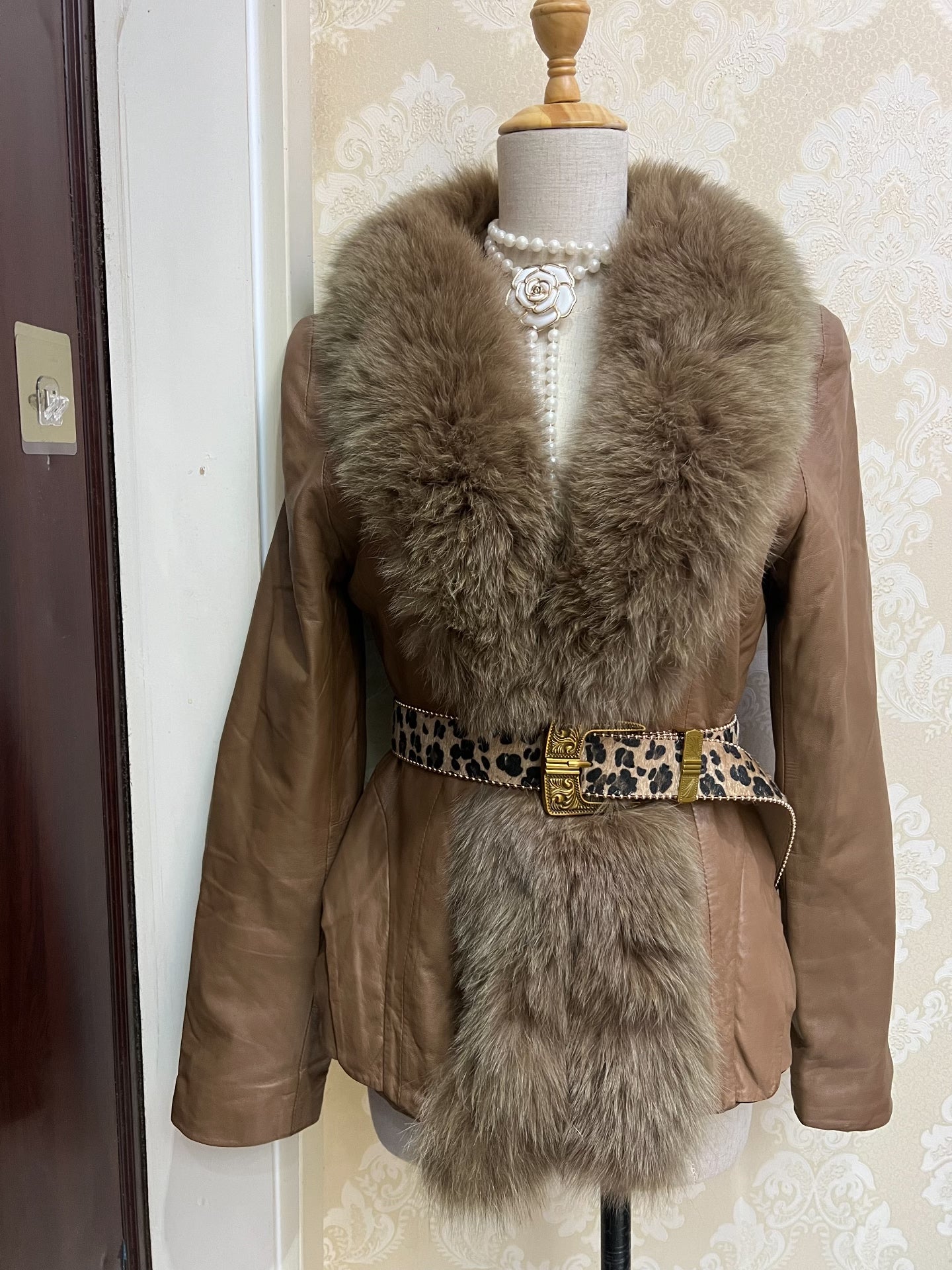 Vintage Brown Genuine Fur Coat