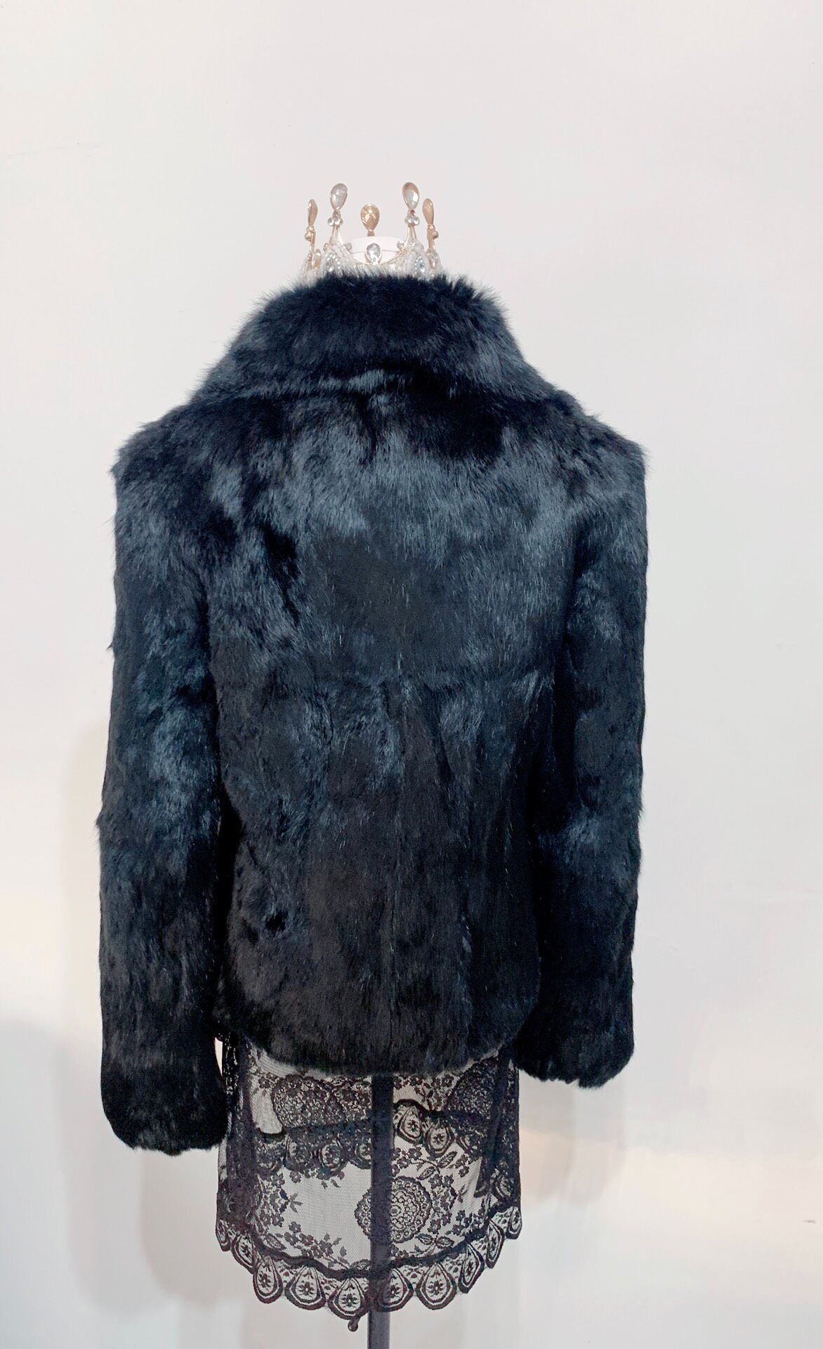 Vintage Black Fur Coat