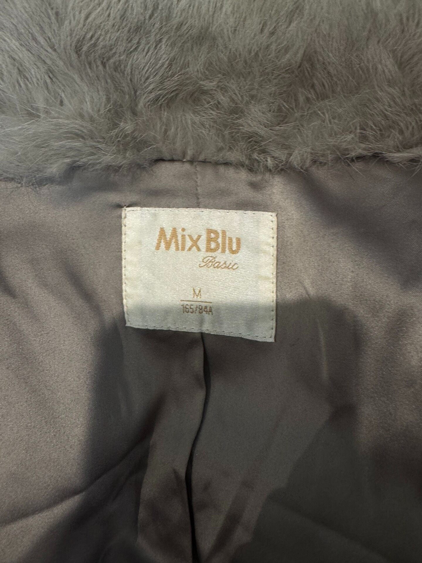 Vintage Grey Genuine Fur Coat