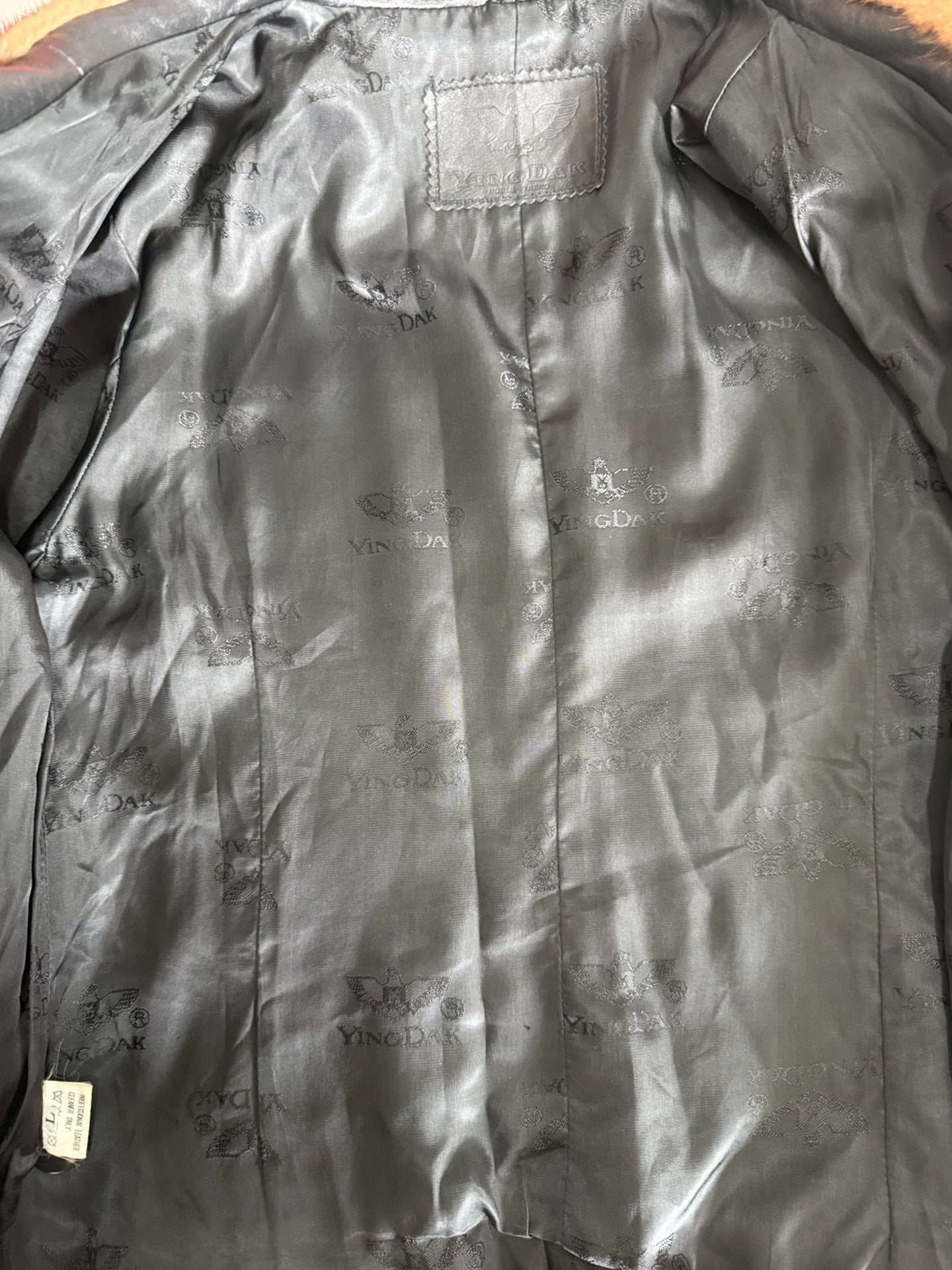 Vintage black genuine leather jacket