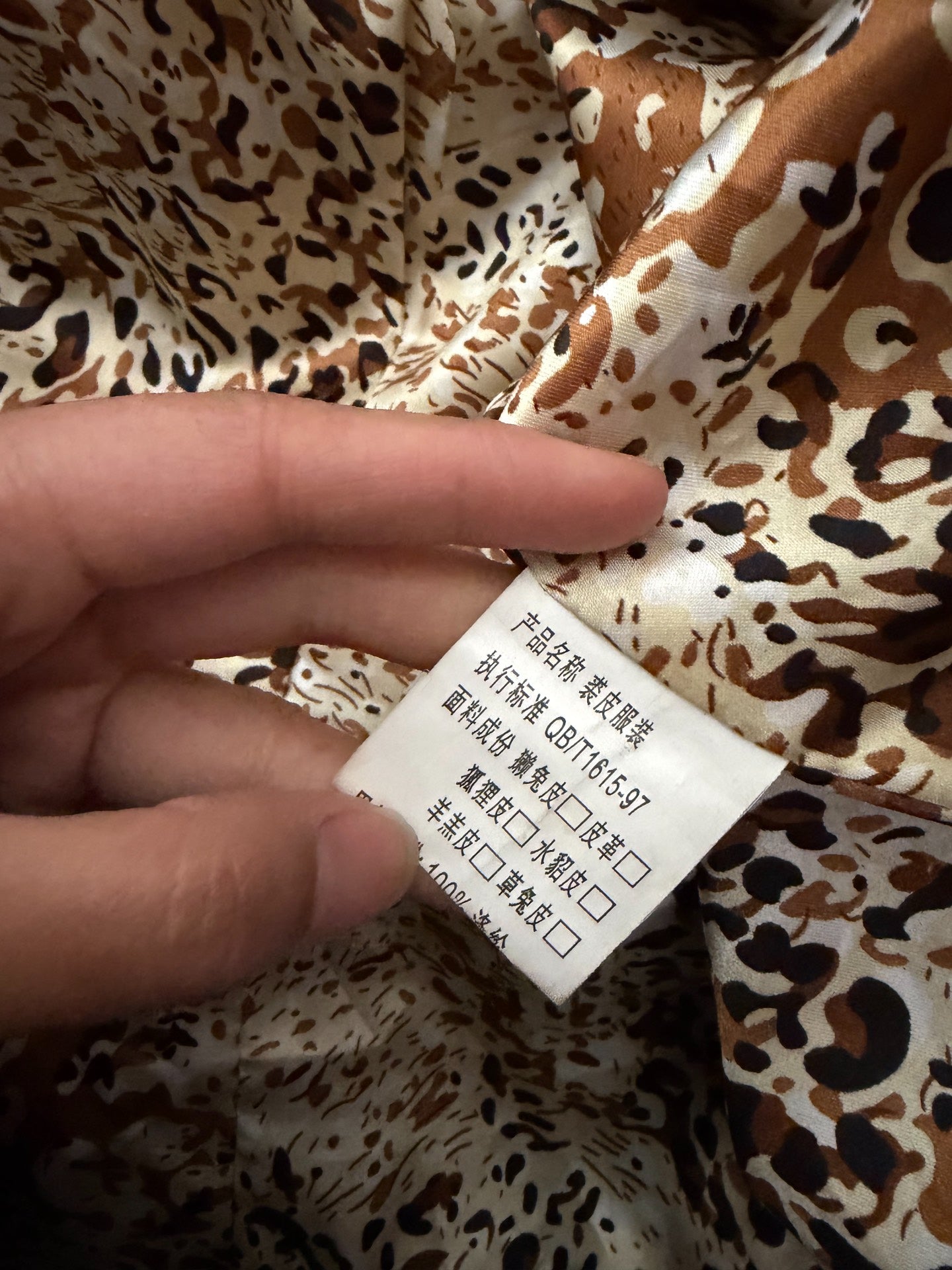 Vintage grey genuine fur coat