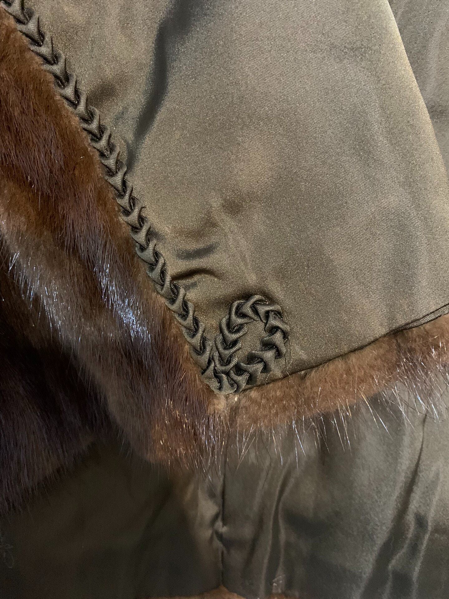 Vintage Dark Brown Genuine Fur Coat