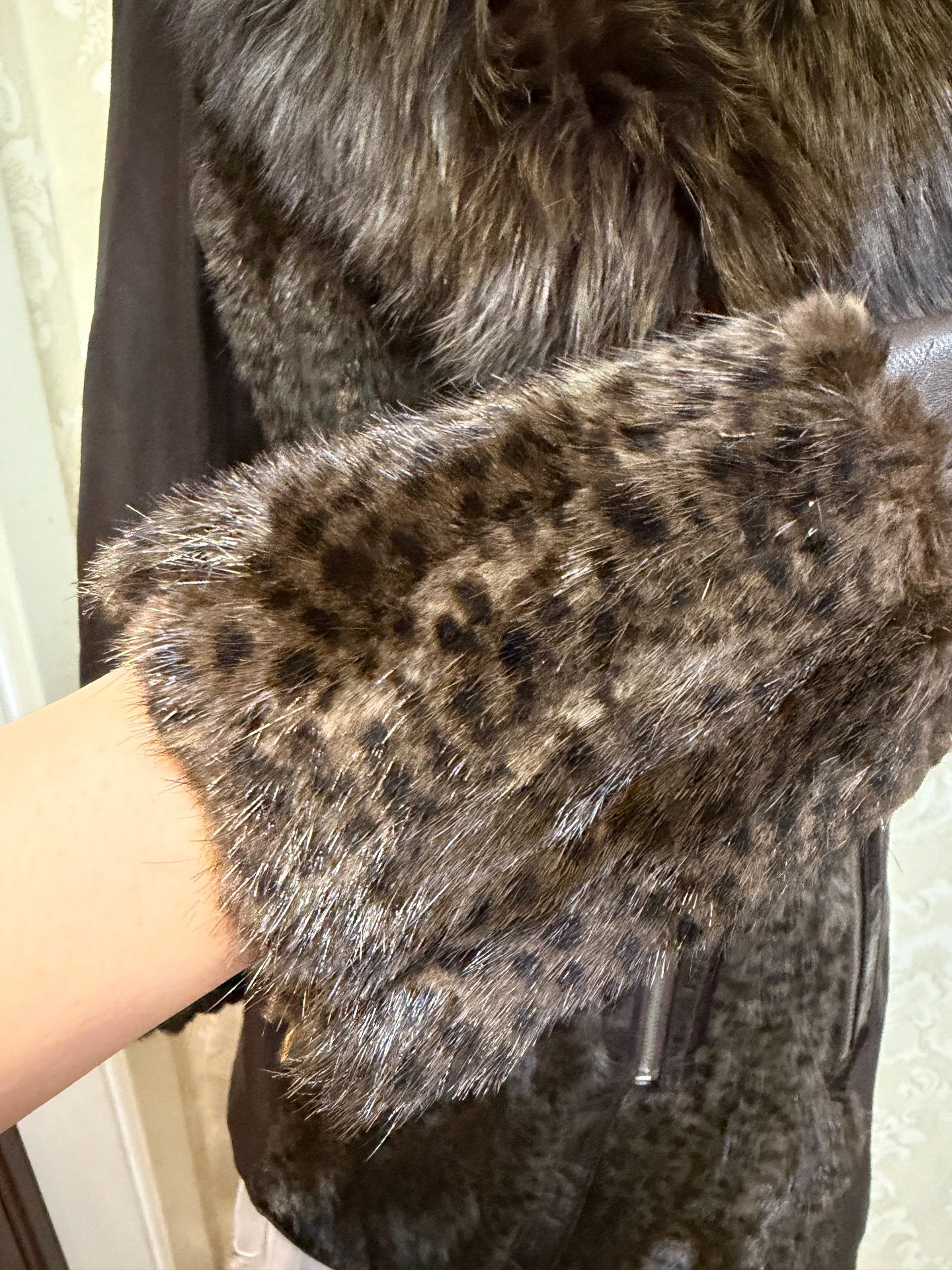 Vintage Brown Genuine Fur Coat