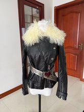 Vintage black leather jacket