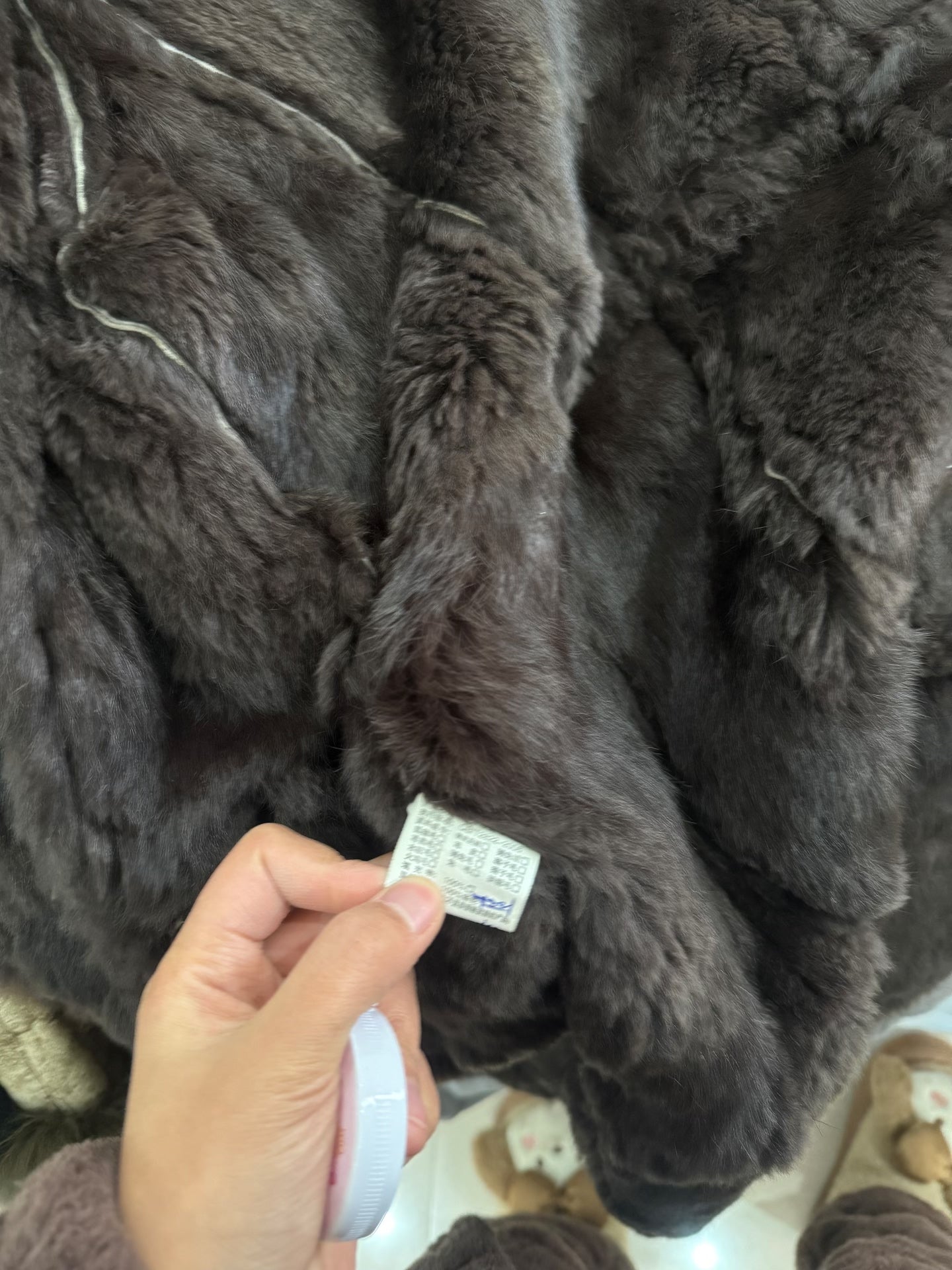 Vintage long real fur coat