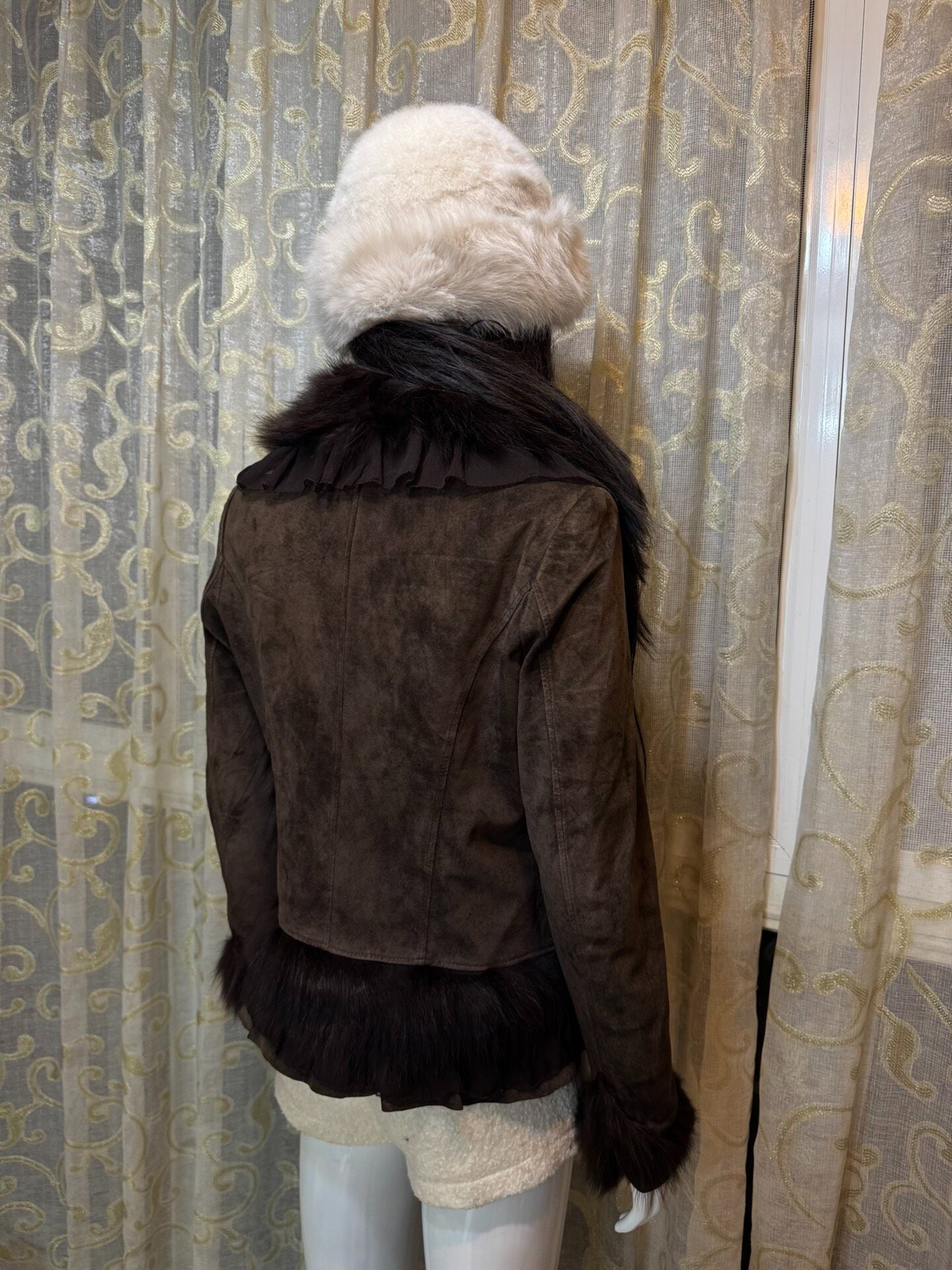 Vintage Dark Brown Genuine Fur Coat