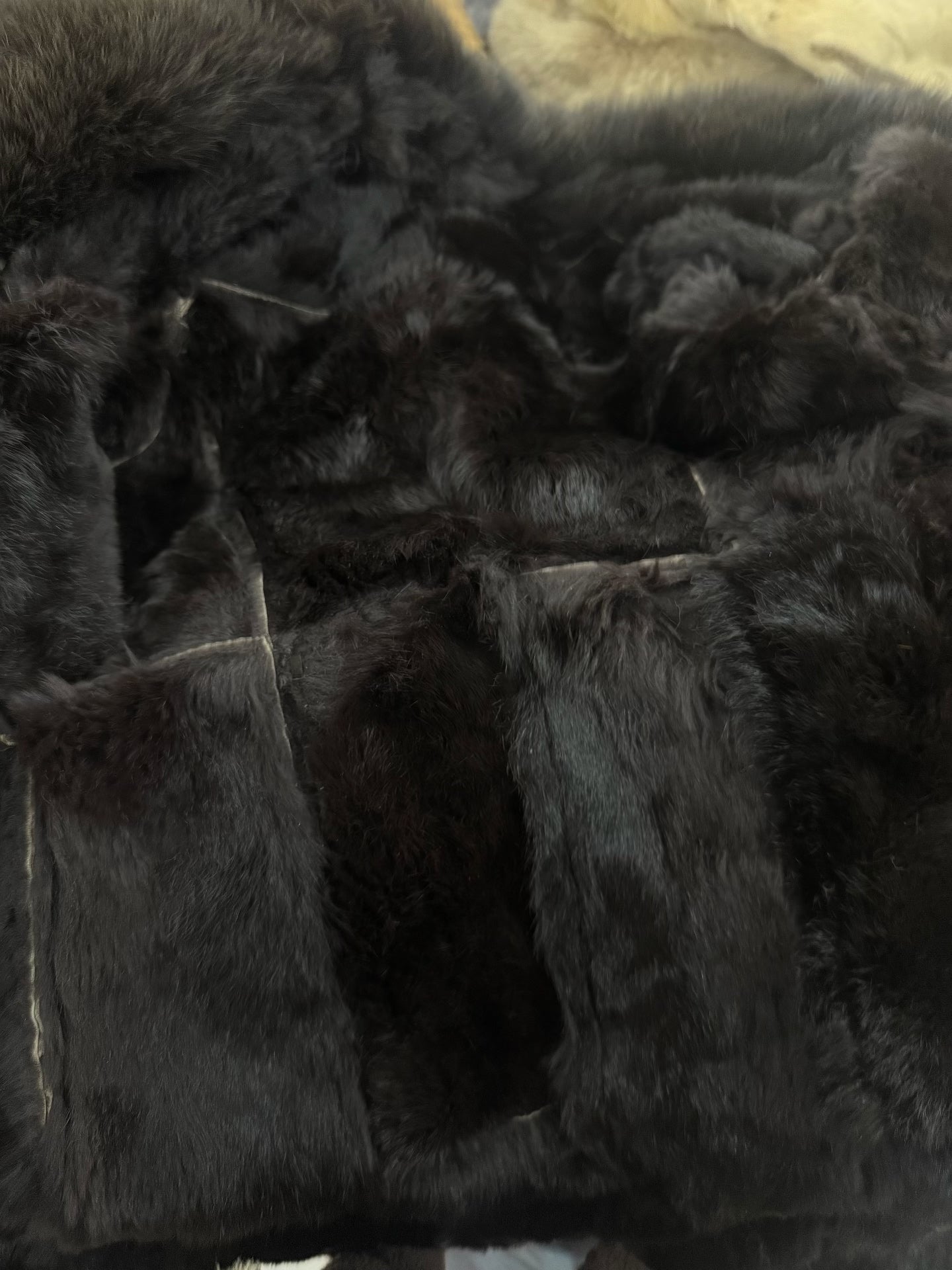 Vintage mid-length genuine fur coat