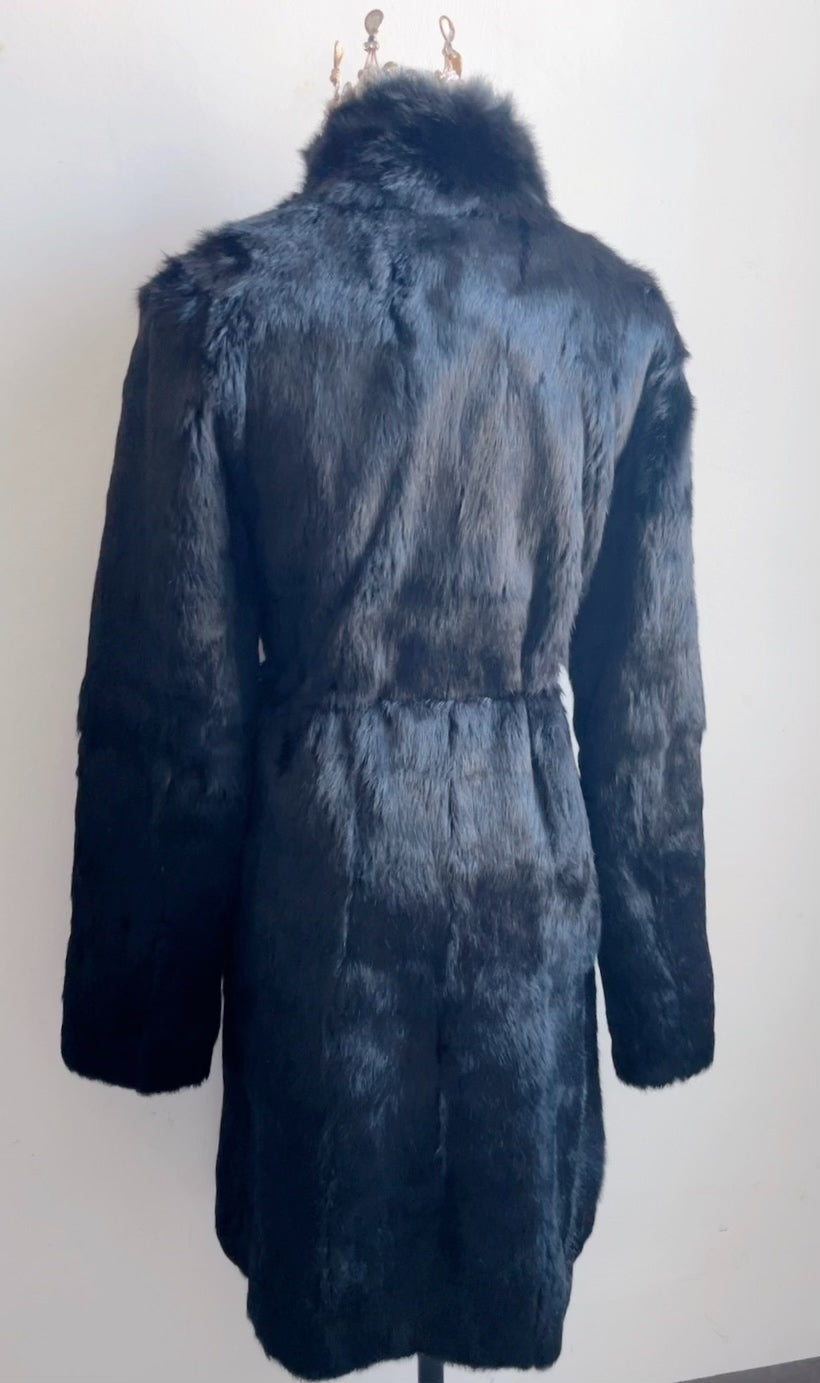 Vintage Black Fur Coat