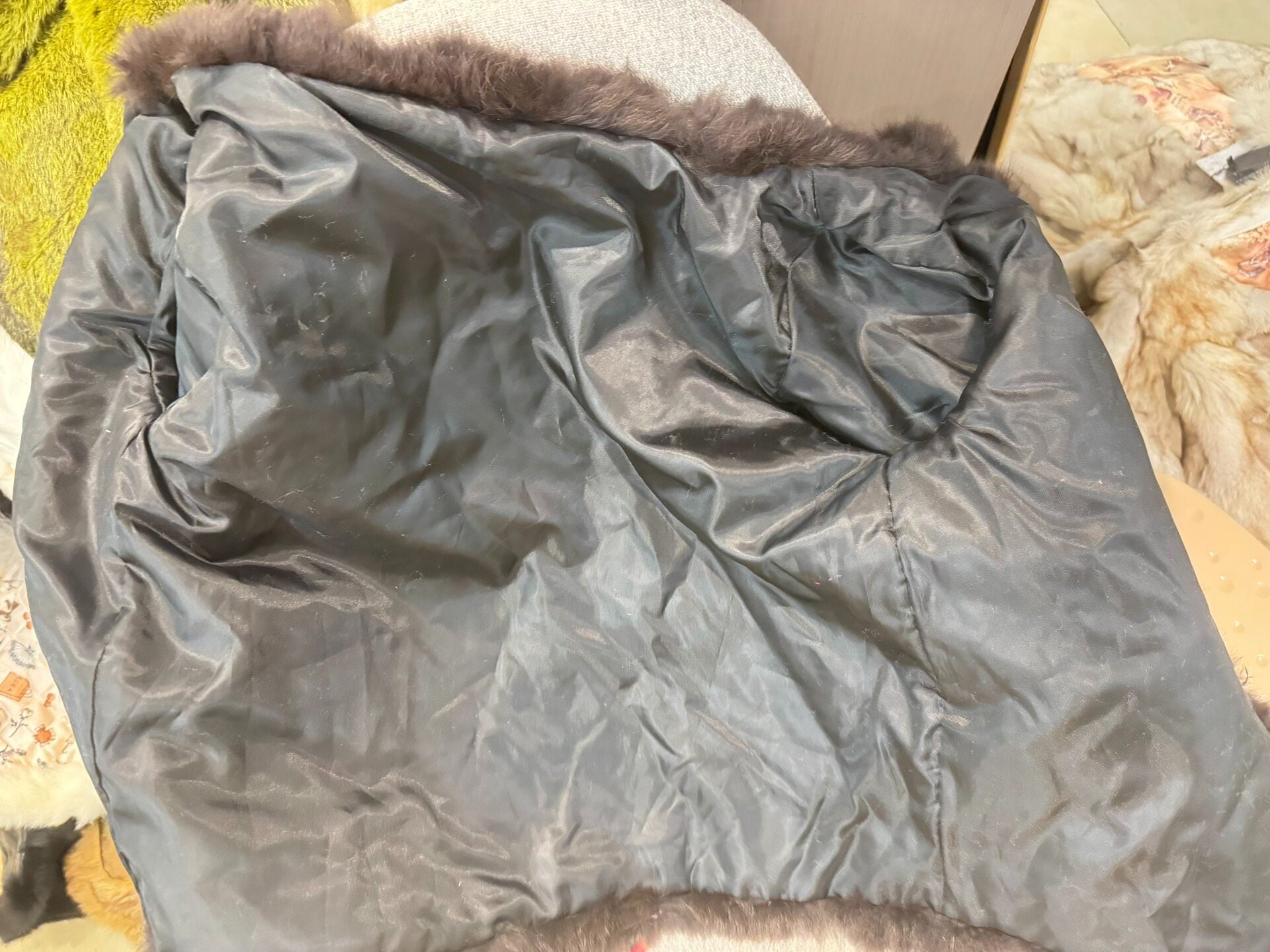 Vintage Chocolate Brown Genuine Fur Coat