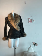 Black Genuine Fur Coat