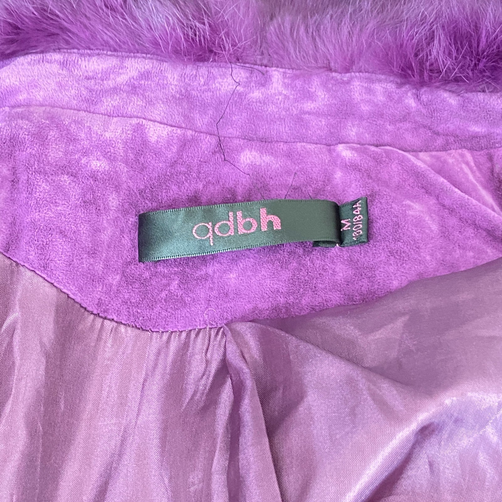 Vintage Purple Suede Jacket with Faux Fur Trim | Embellished Belted (Women’s M)