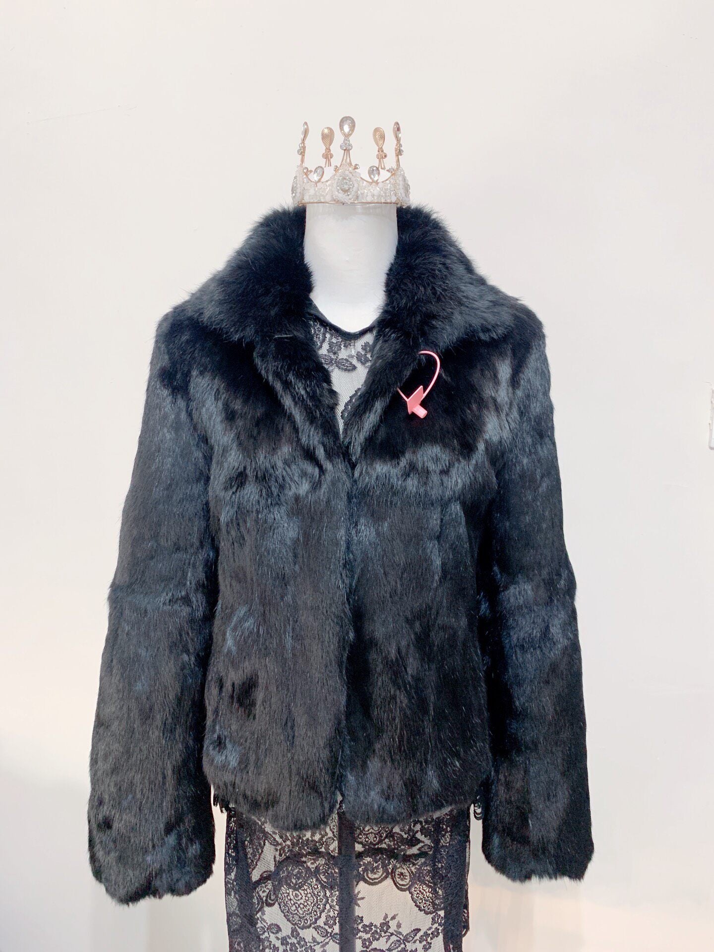 Vintage Black Fur Coat