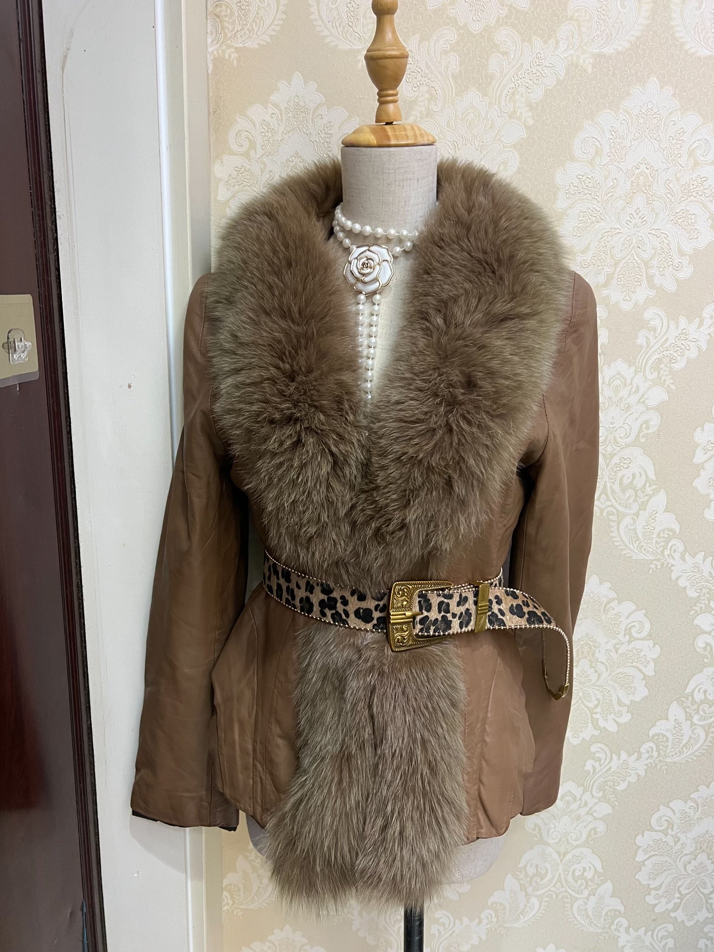 Vintage Brown Genuine Fur Coat