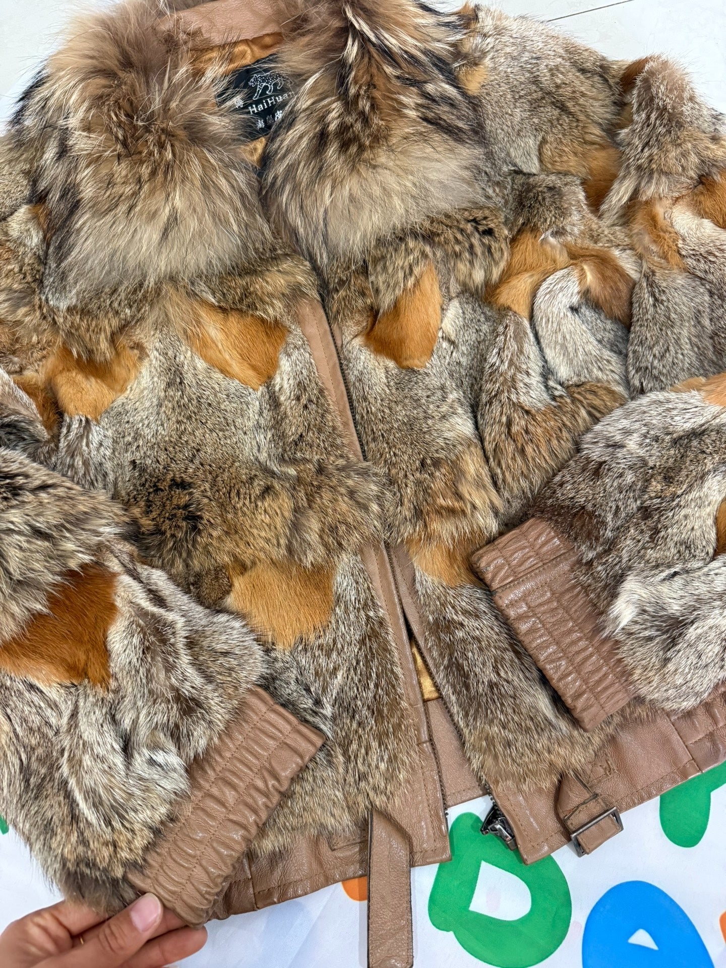 Vintage genuine fox fur coat