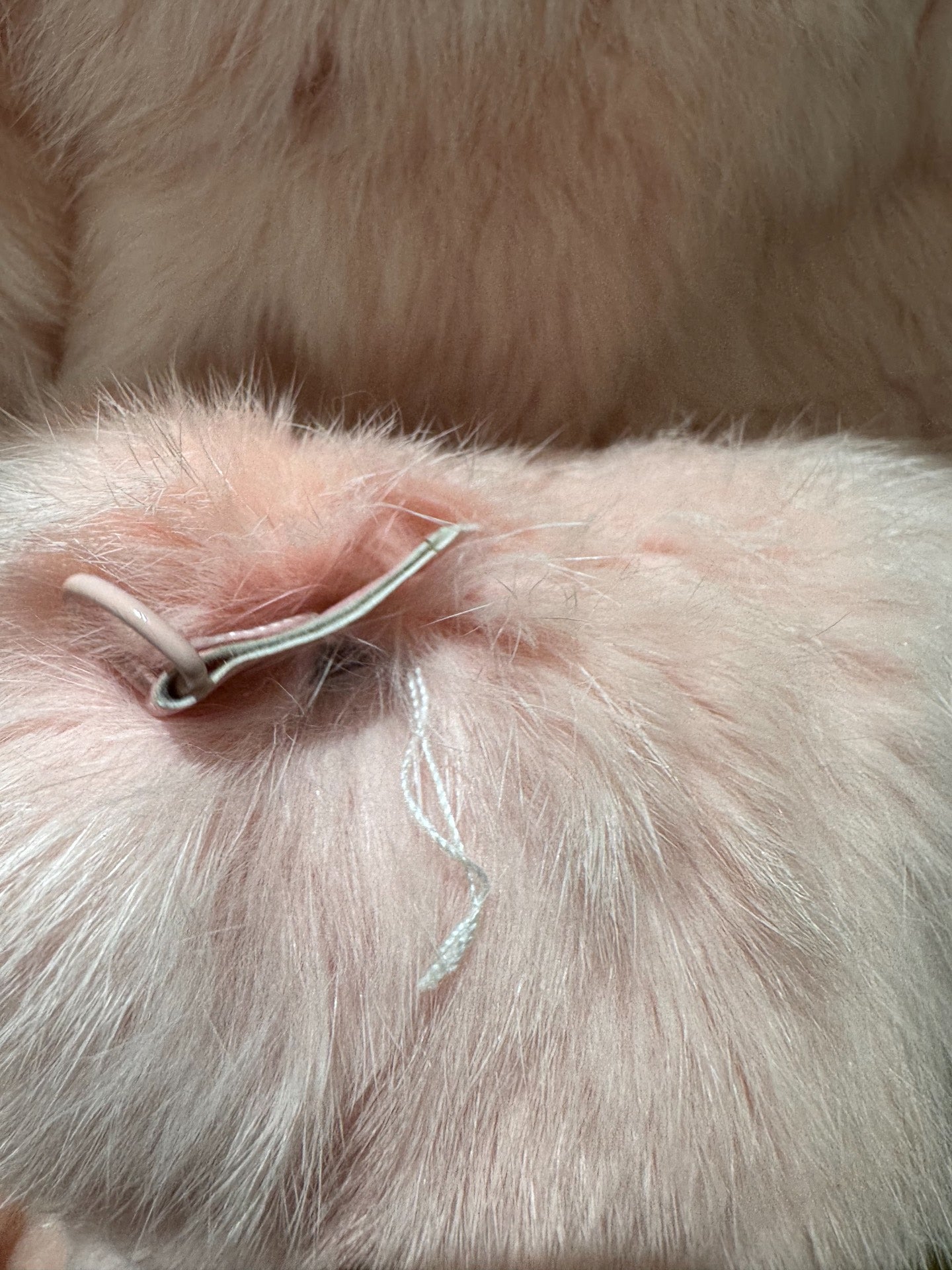 Vintage Pink Genuine Fur Coat
