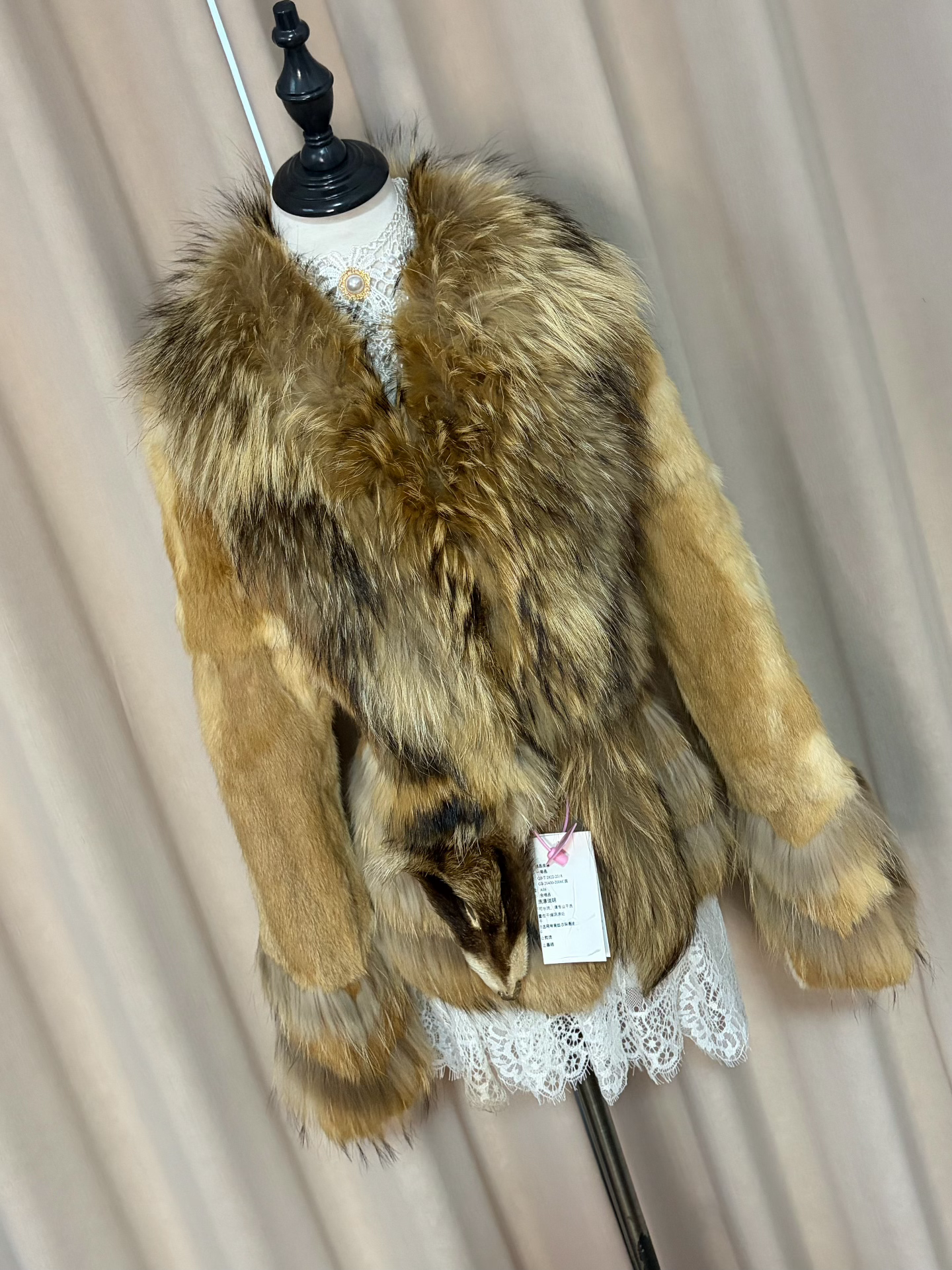 Vintage real fur coat