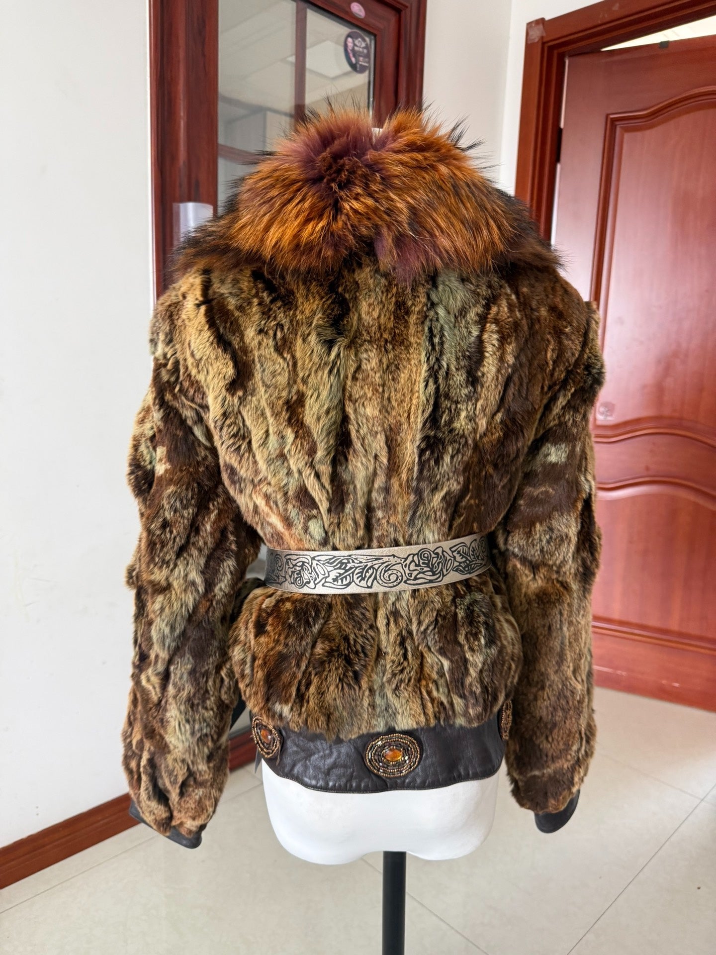 Vintage-style fur coat