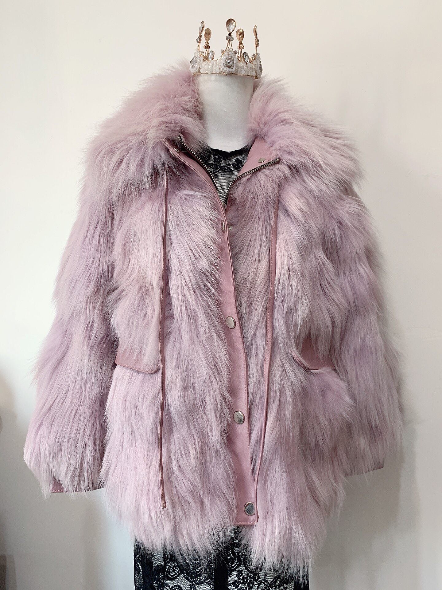 Vintage Purple Fur Coat